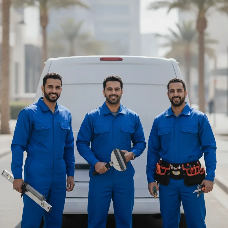 تركيب نوافذ فريق في واحة دبي للسيليكون